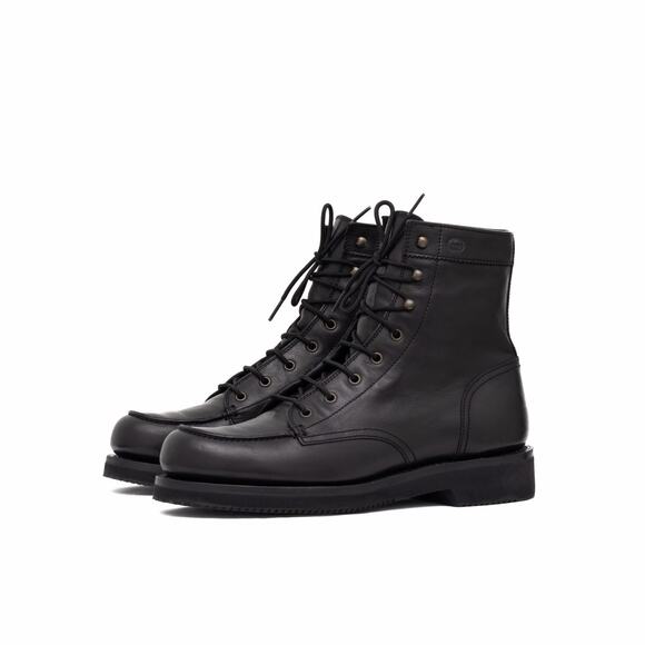 Gucci Other - GUCCI Tom Ford Era Men's Leather Moc Toe Combat Boot Black EU43.5/US10.5
